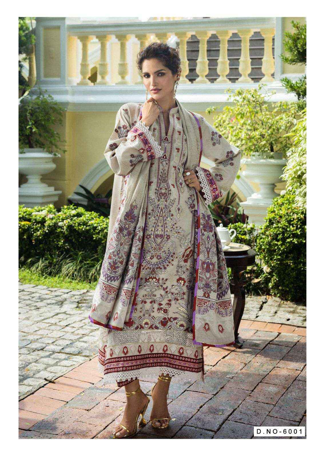 Mizaj Qurbat Vol-6 Cotton Dress Material - Wholesale Market In Surat (6 pcs Catalogue)