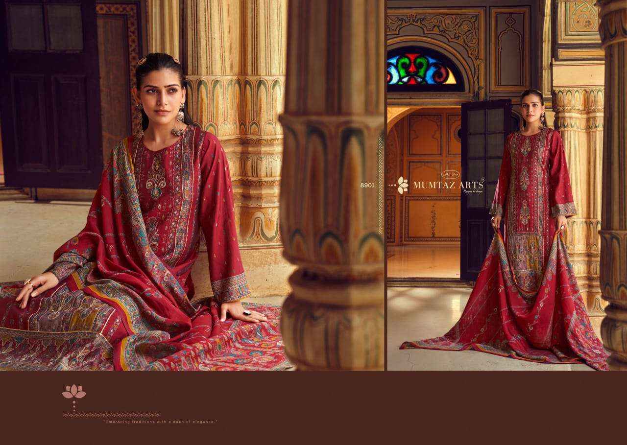 Mumtaz Arts Aafreen Fancy Viscose Muslin Salwar Suit Wholesale Price ( 4 Pcs Catalog )