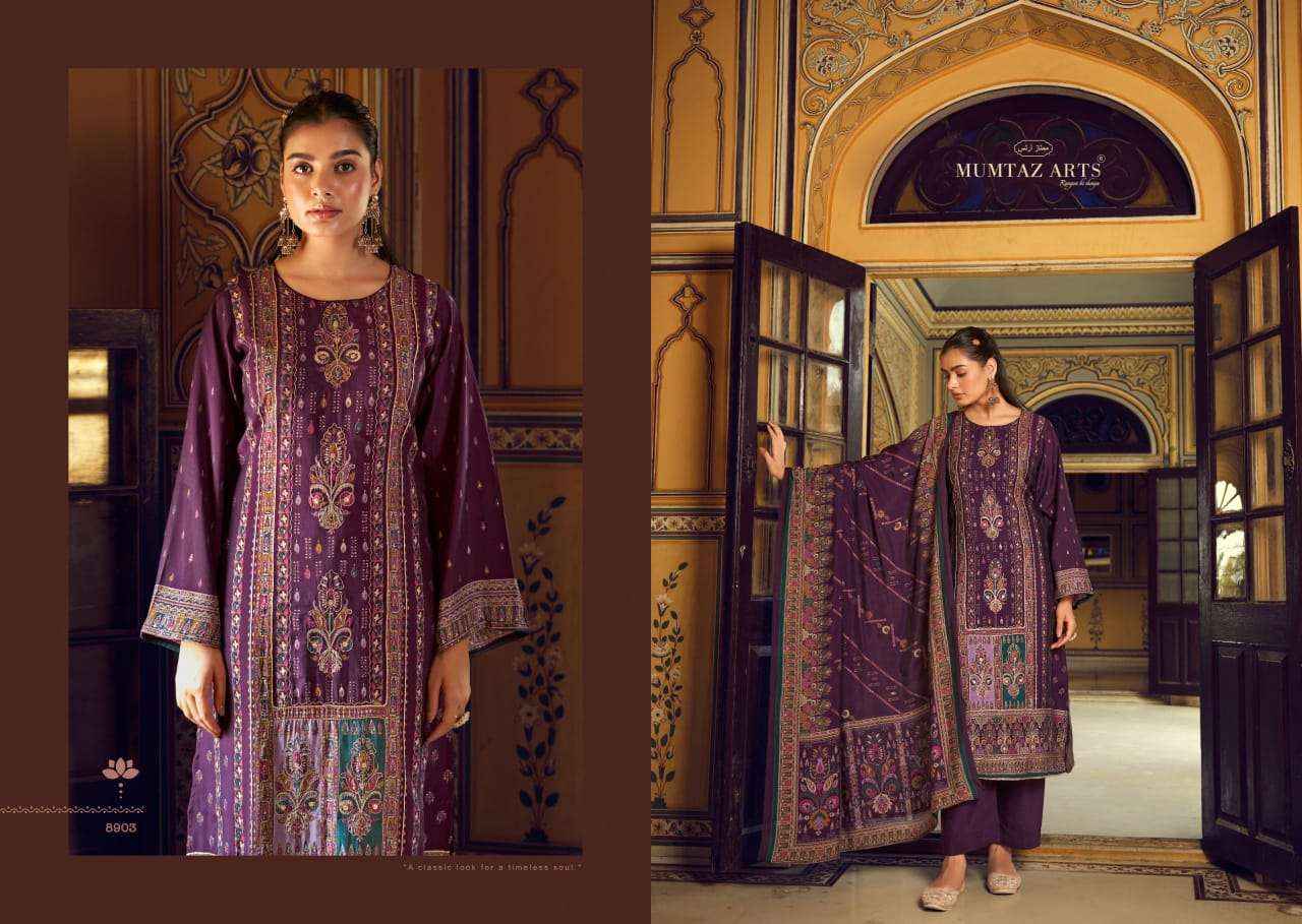 Mumtaz Arts Aafreen Fancy Viscose Muslin Salwar Suit Wholesale Price ( 4 Pcs Catalog )