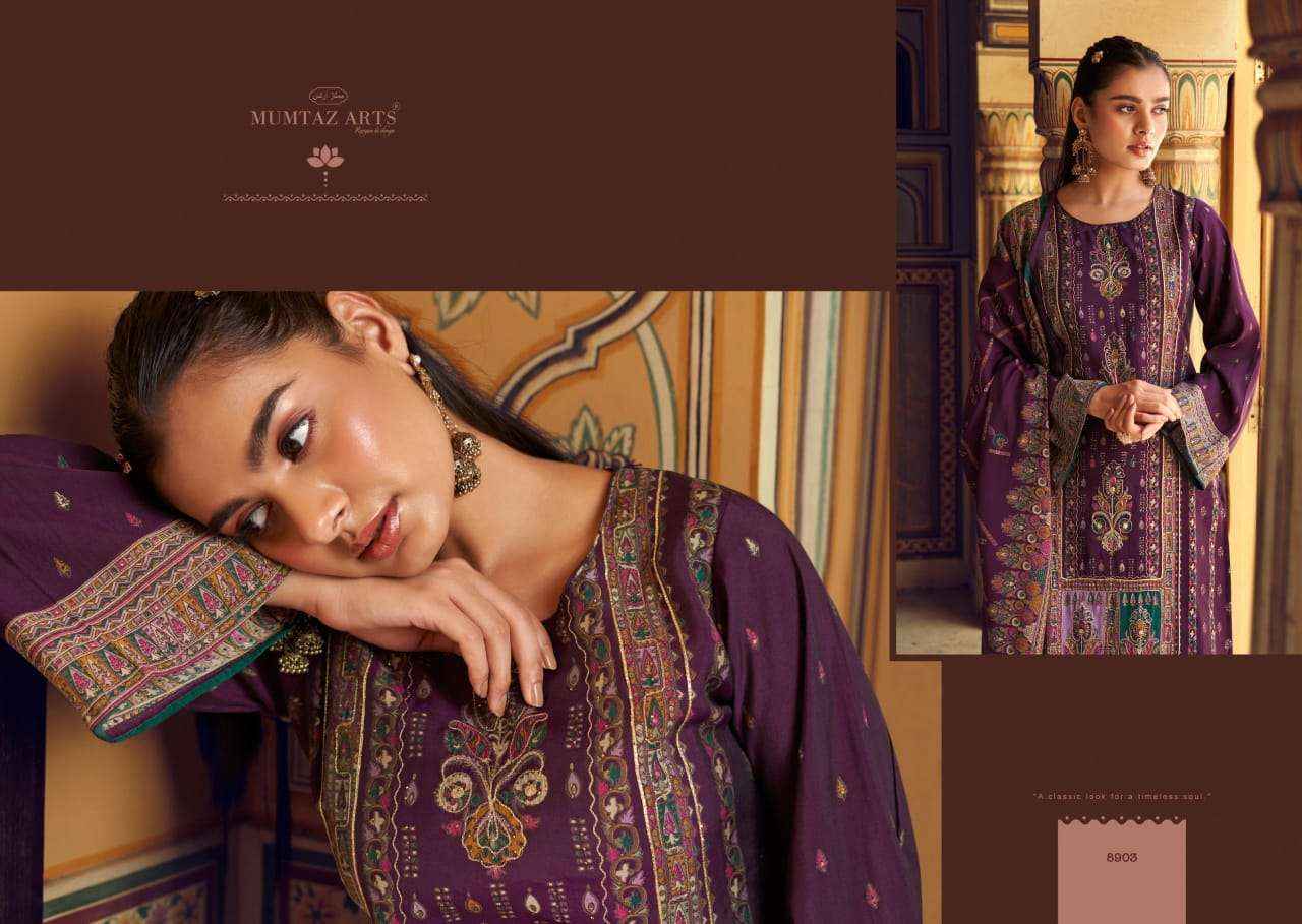 Mumtaz Arts Aafreen Fancy Viscose Muslin Salwar Suit Wholesale Price ( 4 Pcs Catalog )