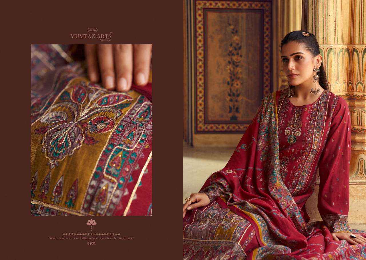 Mumtaz Arts Aafreen Fancy Viscose Muslin Salwar Suit Wholesale Price ( 4 Pcs Catalog )