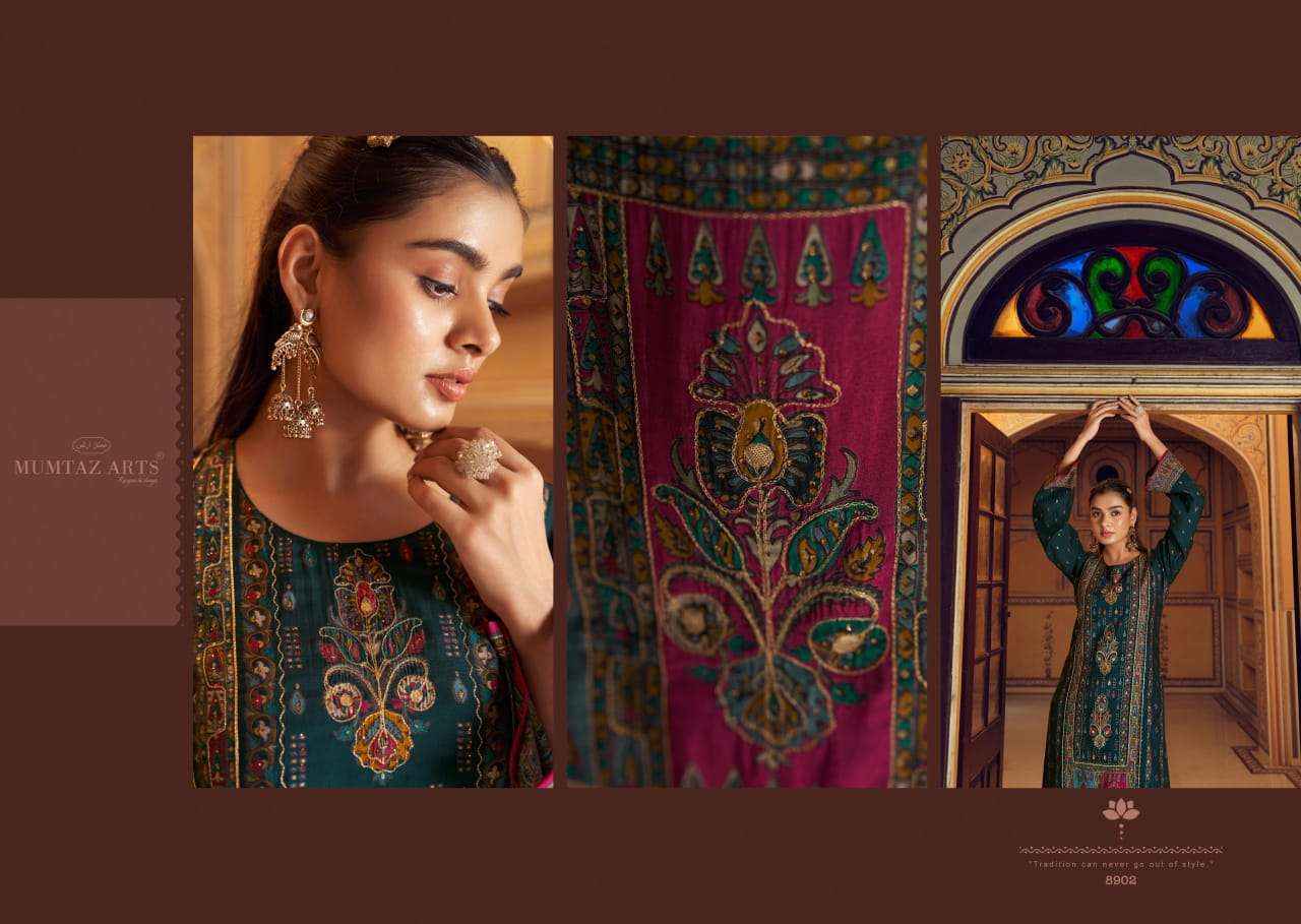 Mumtaz Arts Aafreen Fancy Viscose Muslin Salwar Suit Wholesale Price ( 4 Pcs Catalog )