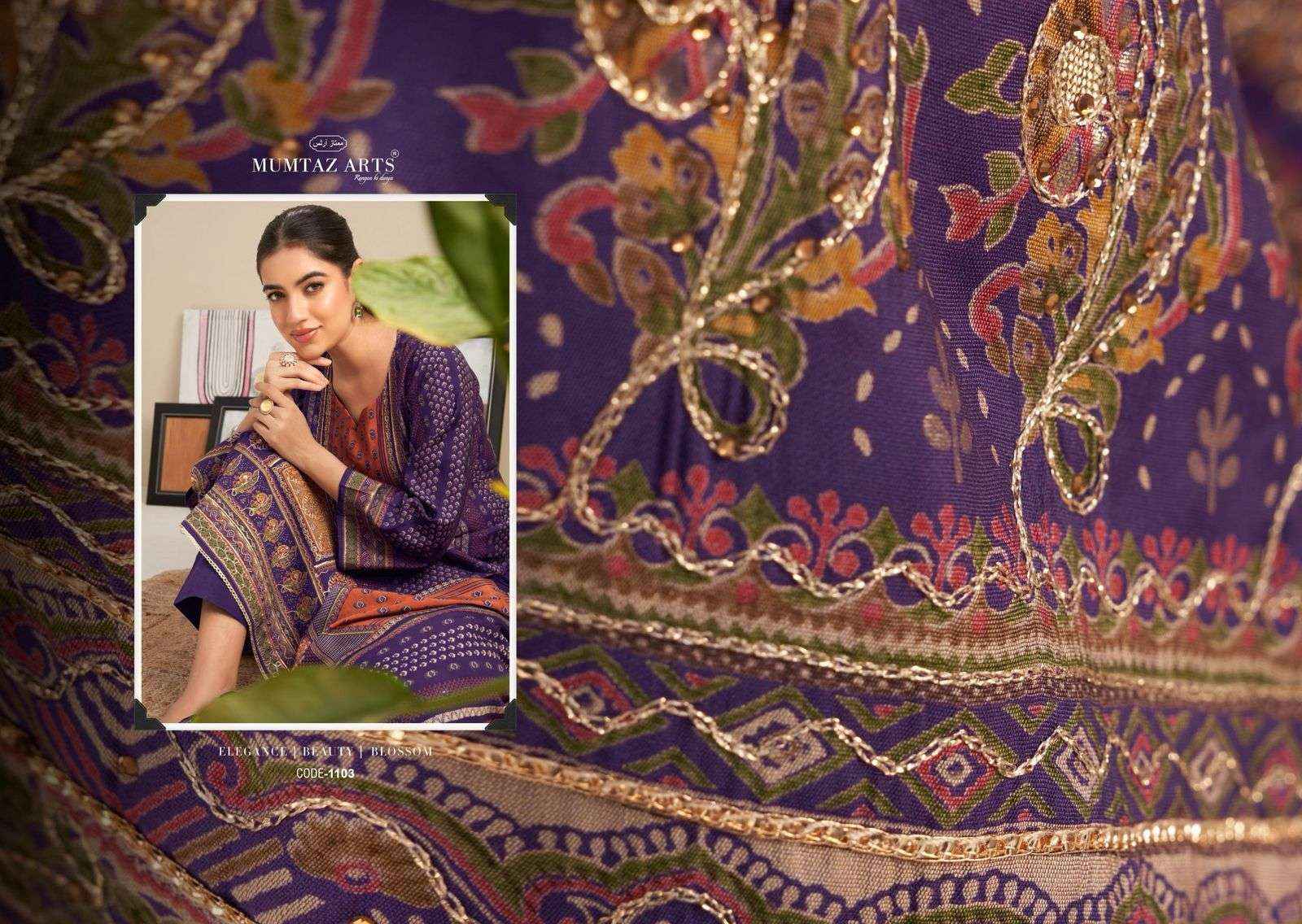 Mumtaz Arts Nayaab Vol 7 Fancy Handwork Muslin Dress Latest Catalog Wholesale Price ( 6 Pcs Catalog )