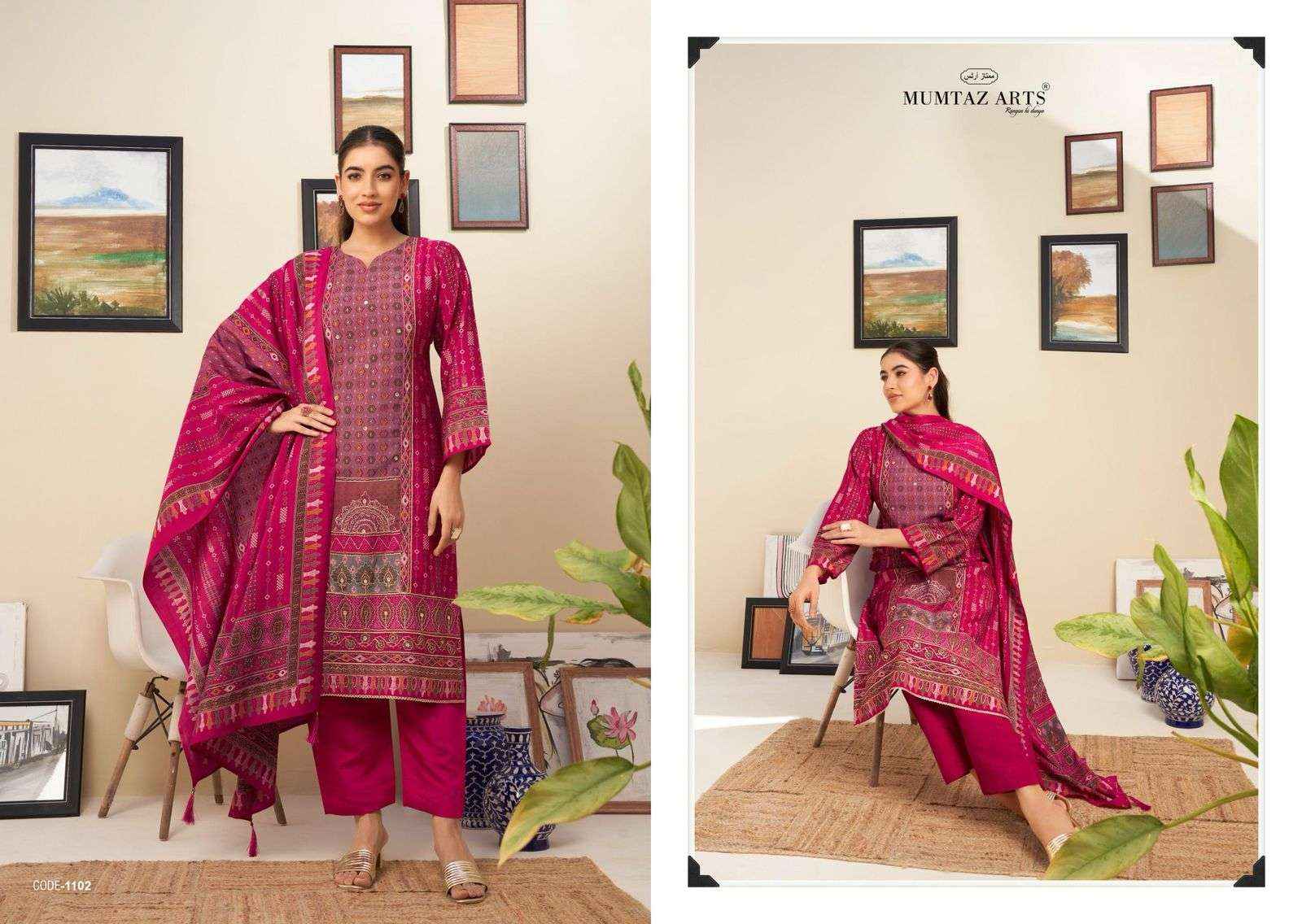 Mumtaz Arts Nayaab Vol 7 Fancy Handwork Muslin Dress Latest Catalog Wholesale Price ( 6 Pcs Catalog )