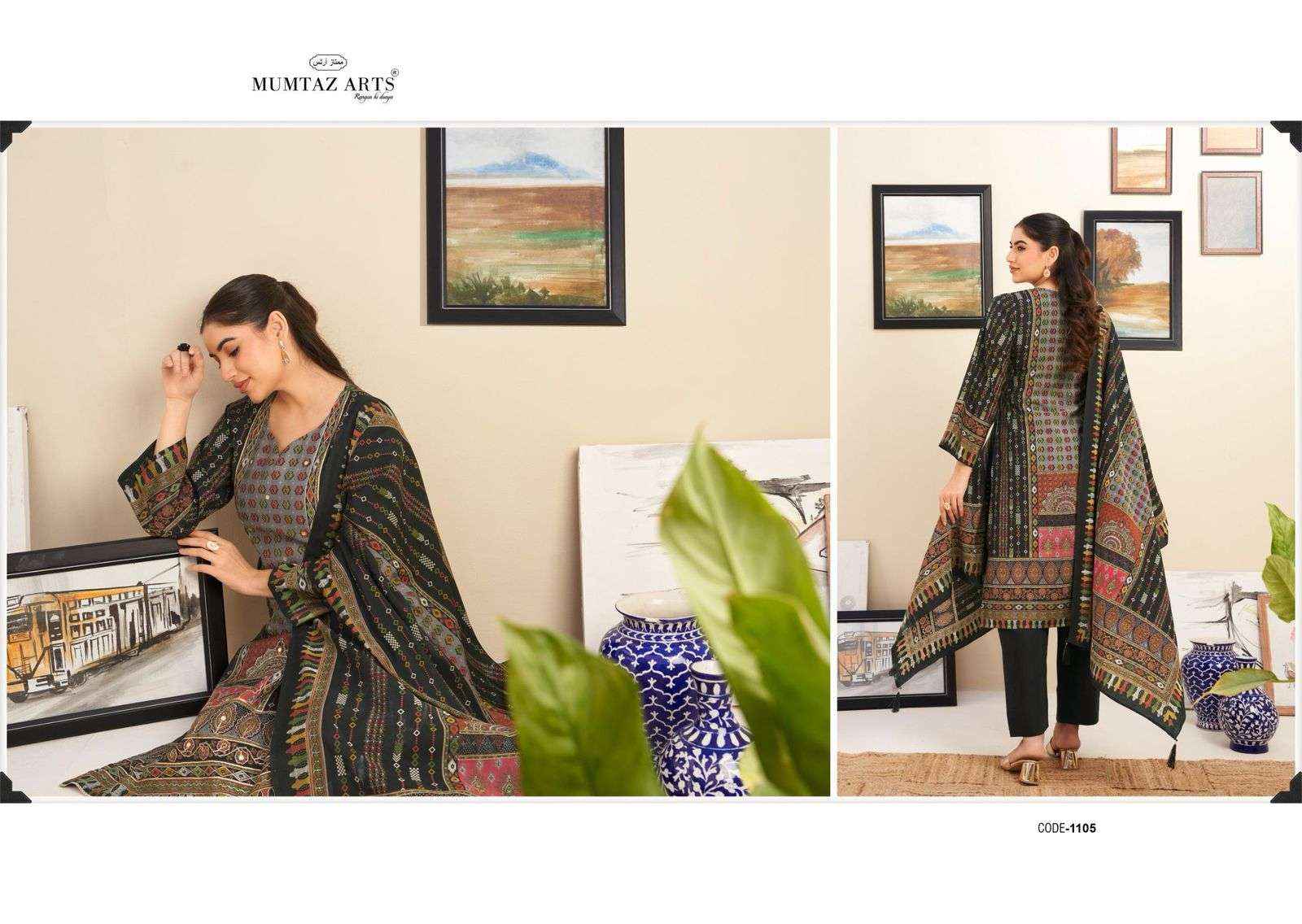 Mumtaz Arts Nayaab Vol 7 Fancy Handwork Muslin Dress Latest Catalog Wholesale Price ( 6 Pcs Catalog )