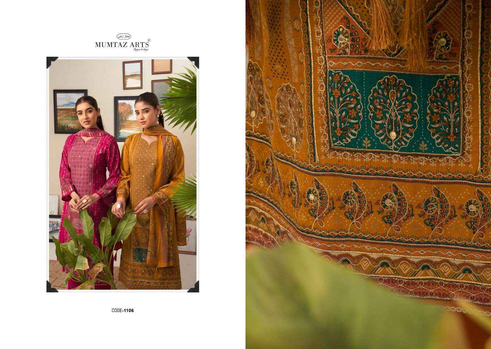 Mumtaz Arts Nayaab Vol 7 Fancy Handwork Muslin Dress Latest Catalog Wholesale Price ( 6 Pcs Catalog )
