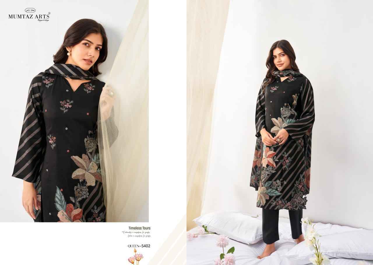 Mumtaz Arts Queen Wholesale Viscouse Musline Suits ( 4 pcs Catalogue )