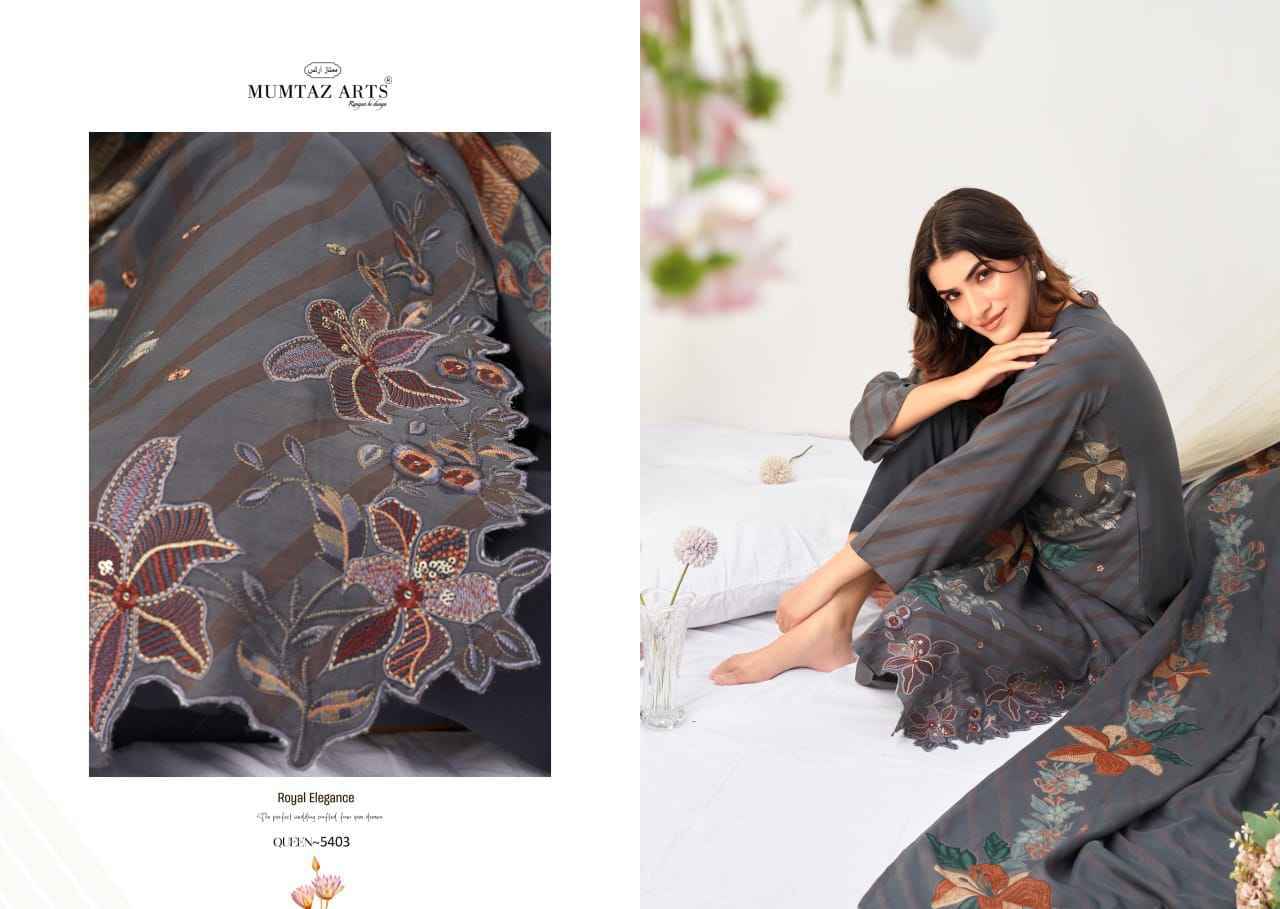 Mumtaz Arts Queen Wholesale Viscouse Musline Suits ( 4 pcs Catalogue )