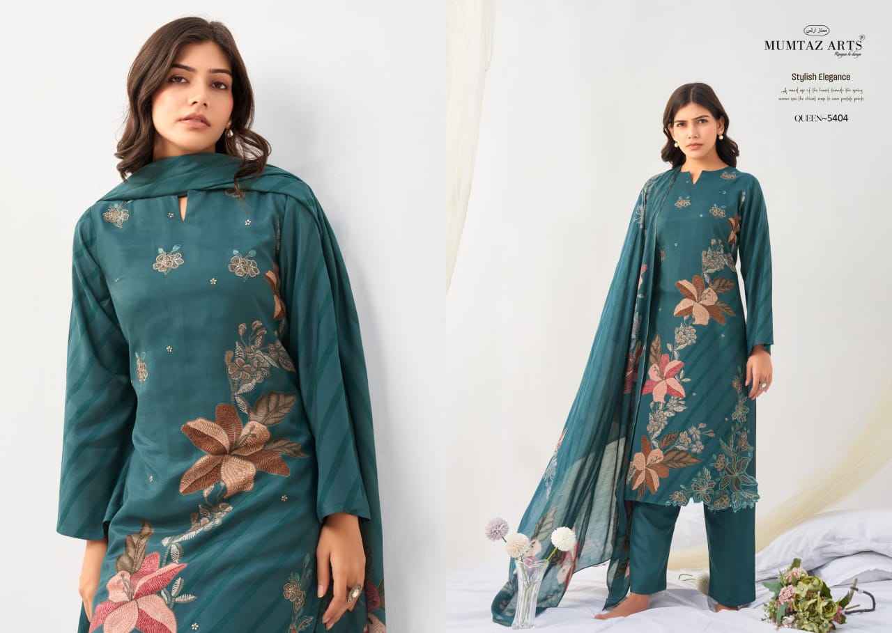 Mumtaz Arts Queen Wholesale Viscouse Musline Suits ( 4 pcs Catalogue )