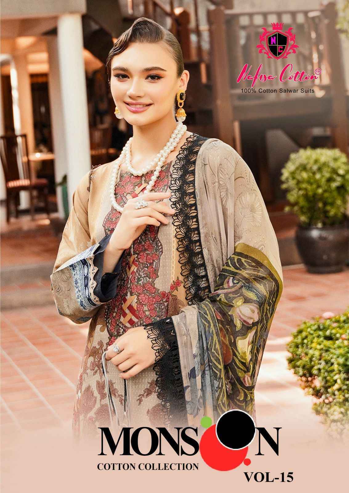 Nafisa Cotton Monsoon Vol 15 Cotton Dress Material ( 6 pcs Catalogue )