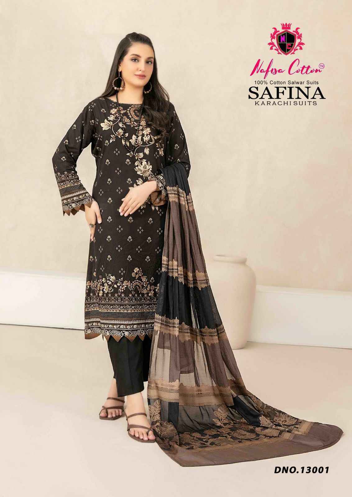 Nafisa Cotton Safina Vol-13 Cotton Pakistani Suits (6 pcs Catalogue)