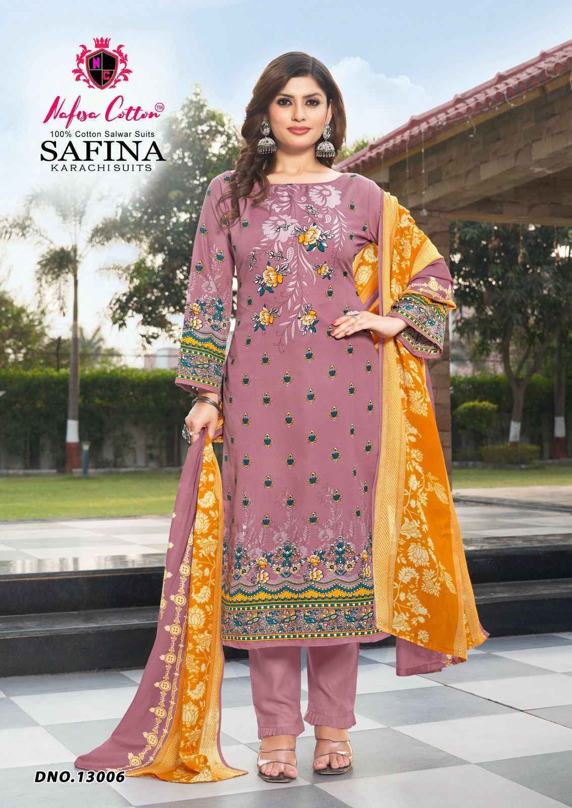 Nafisa Cotton Safina Vol-13 Cotton Pakistani Suits (6 pcs Catalogue)
