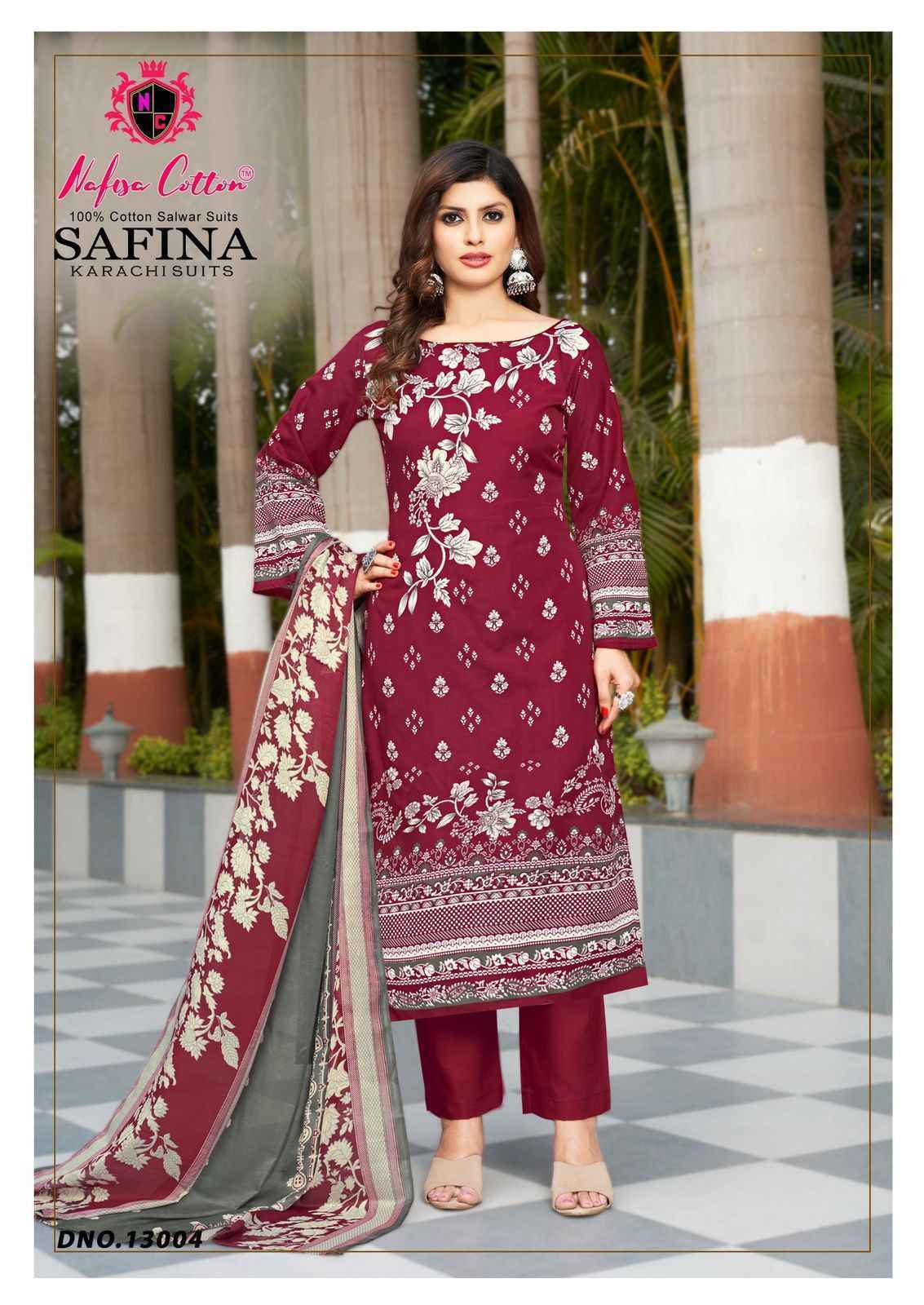 Nafisa Cotton Safina Vol-13 Cotton Pakistani Suits (6 pcs Catalogue)