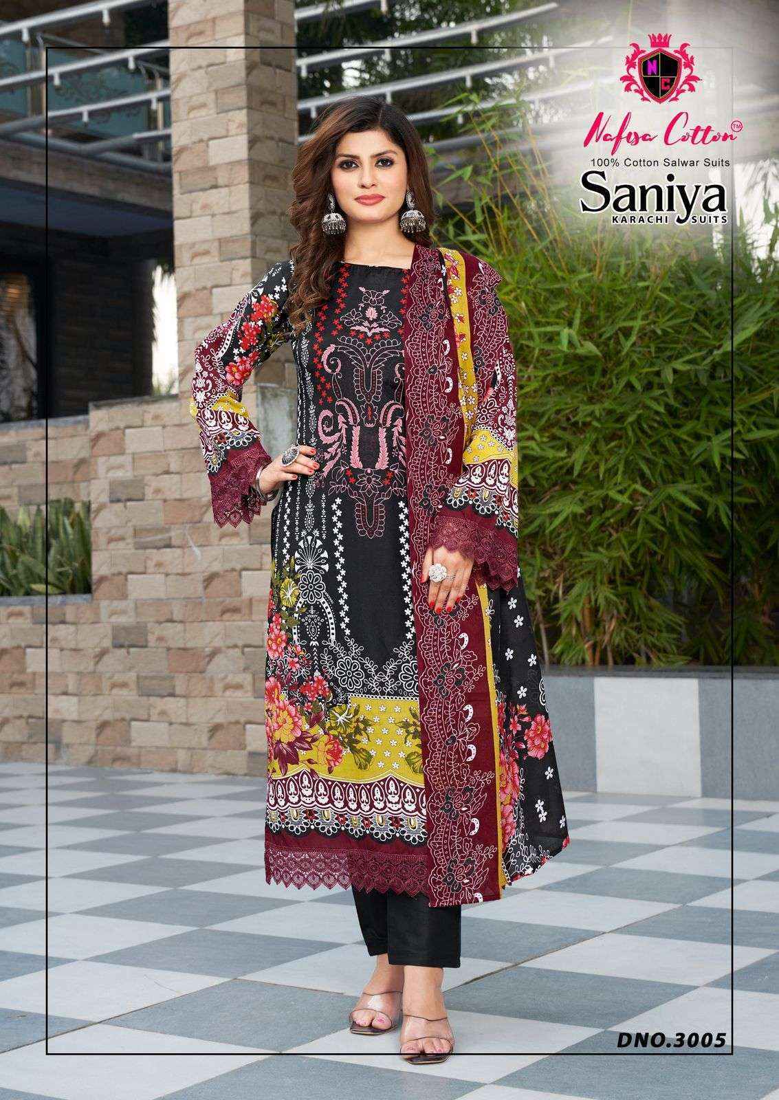 Nafisa Cotton Saniya Karachi Suits Vol 3 Suits Wholesale ( 6 pcs Catalogue )