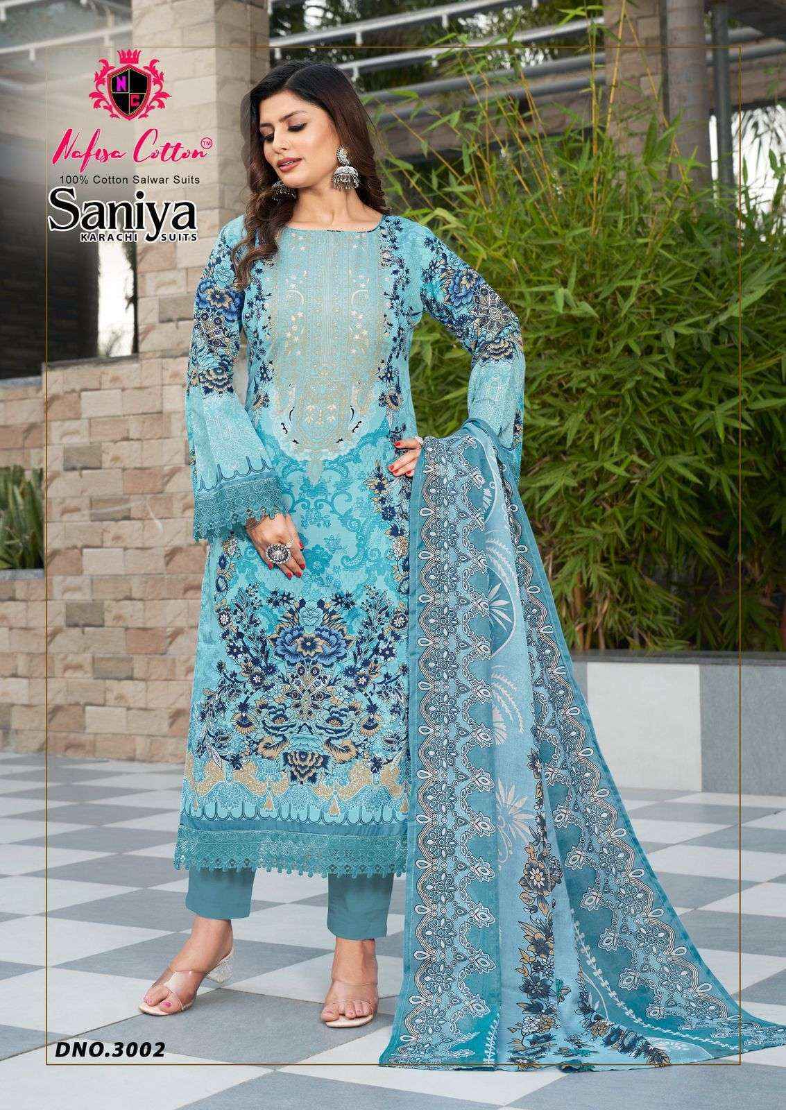 Nafisa Cotton Saniya Karachi Suits Vol 3 Suits Wholesale ( 6 pcs Catalogue )
