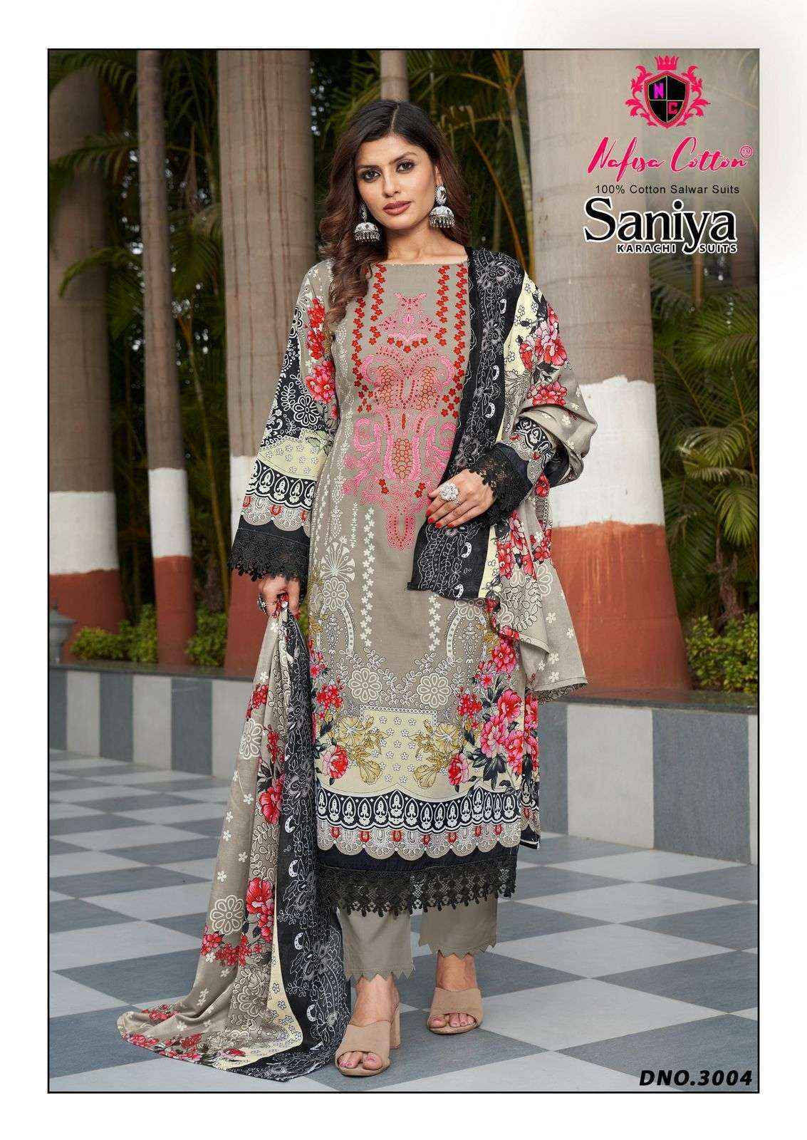Nafisa Cotton Saniya Karachi Suits Vol 3 Suits Wholesale ( 6 pcs Catalogue )