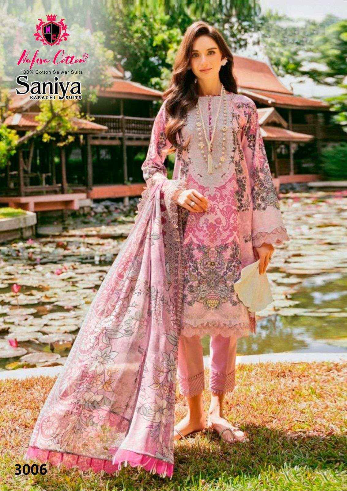 Nafisa Cotton Saniya Karachi Suits Vol 3 Suits Wholesale ( 6 pcs Catalogue )