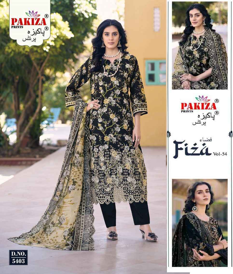 Pakiza Prints Fiza Vol 54 Wholesale Lawn Dress Material ( 9 pcs Catalogue )