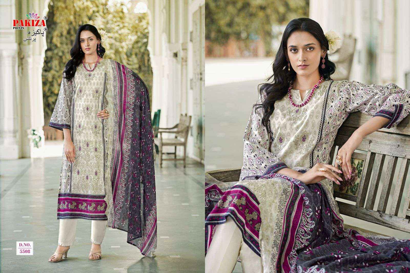 Pakiza Prints Himsa Vol 55 Heavy Chikan Work Summer Wear Suit Wholesale Price ( 10 Pcs Catalog )