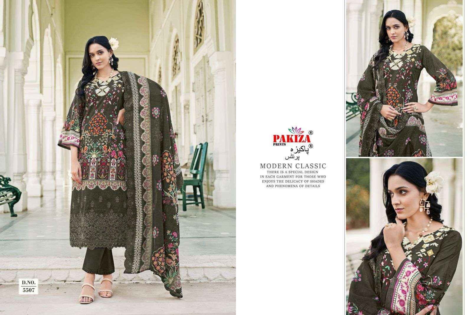 Pakiza Prints Himsa Vol 55 Heavy Chikan Work Summer Wear Suit Wholesale Price ( 10 Pcs Catalog )