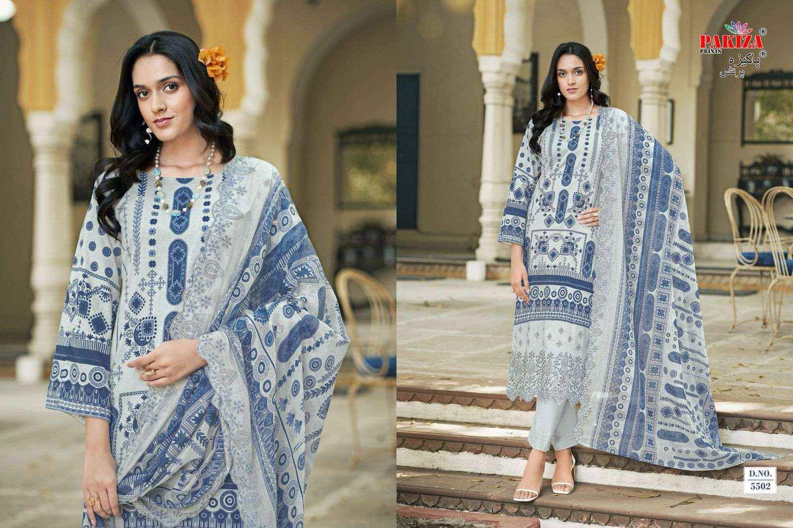 Pakiza Prints Himsa Vol 55 Heavy Chikan Work Summer Wear Suit Wholesale Price ( 10 Pcs Catalog )