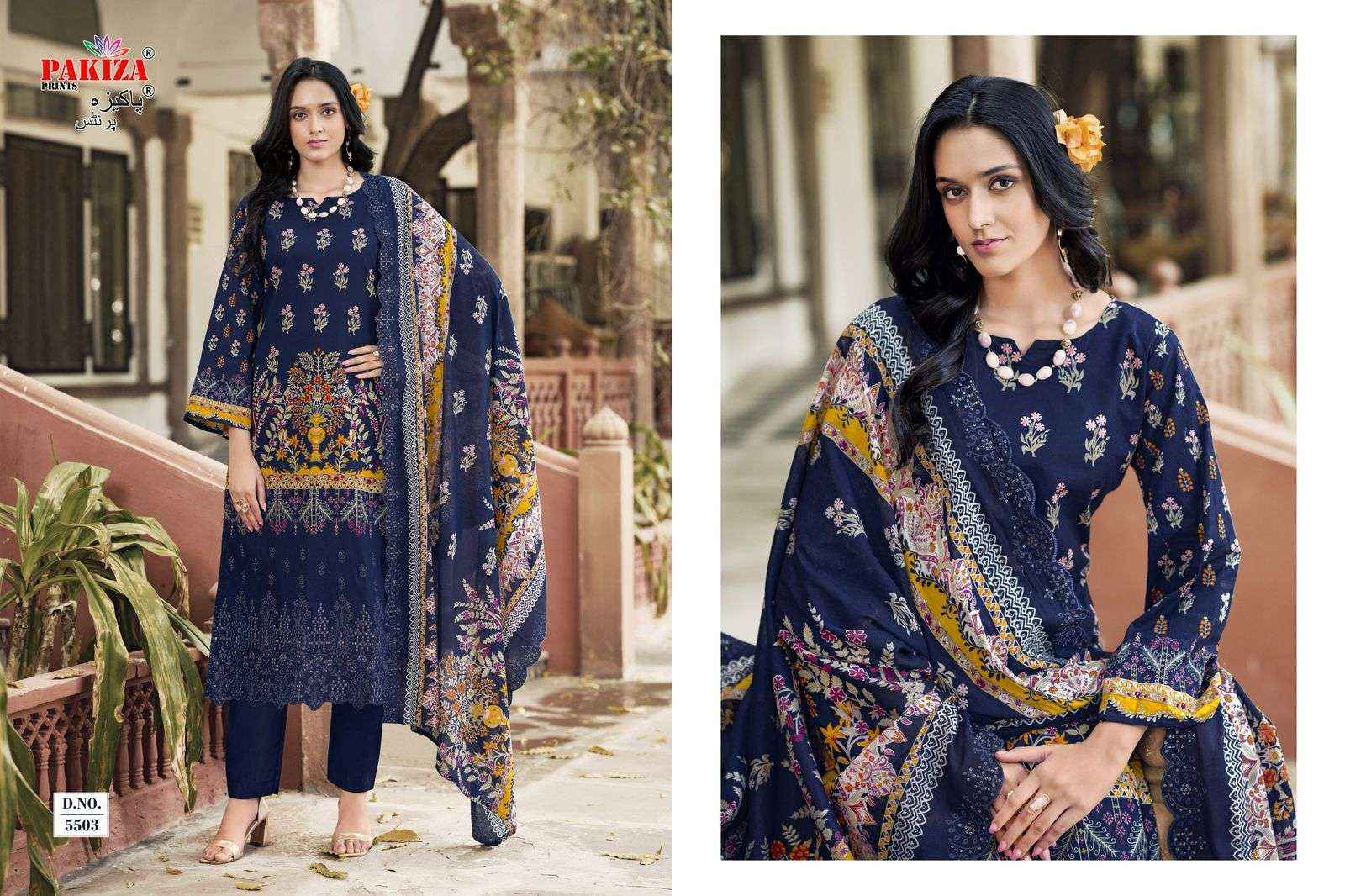 Pakiza Prints Himsa Vol 55 Heavy Chikan Work Summer Wear Suit Wholesale Price ( 10 Pcs Catalog )