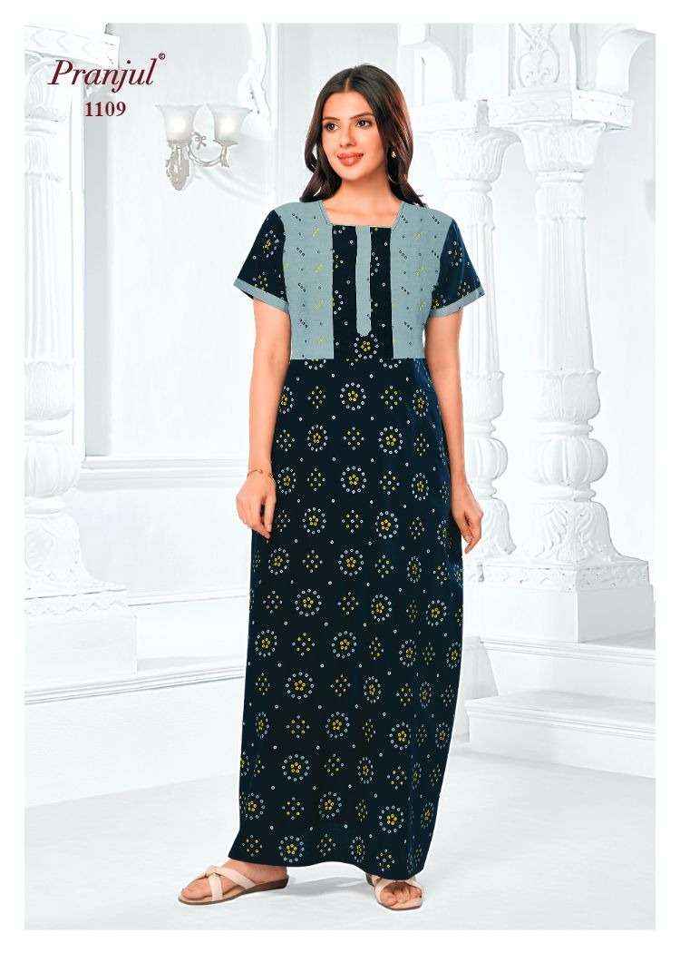 Pranjul Pragati Vol 11 Pure Cotton Nighty Surat Wholesaler  ( 30 Pcs Catalogue )