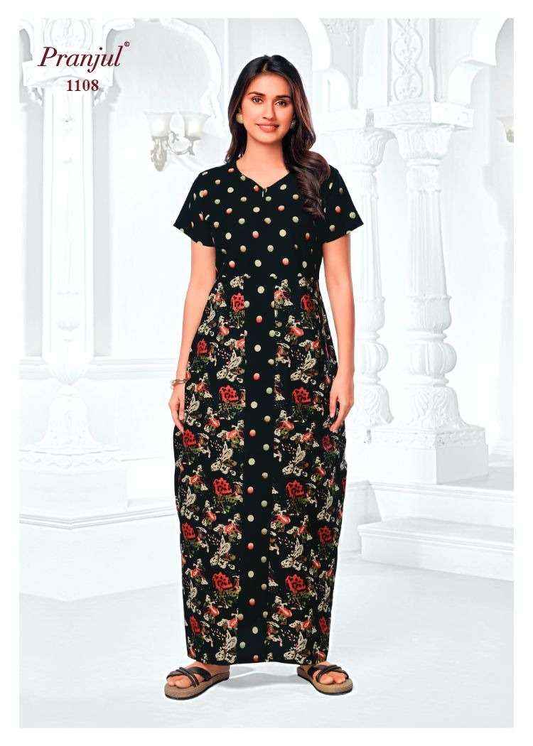 Pranjul Pragati Vol 11 Pure Cotton Nighty Surat Wholesaler  ( 30 Pcs Catalogue )