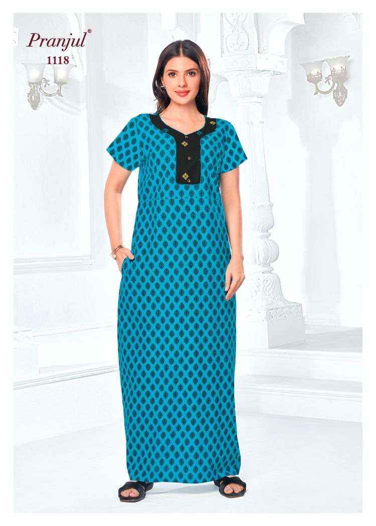 Pranjul Pragati Vol 11 Pure Cotton Nighty Surat Wholesaler  ( 30 Pcs Catalogue )