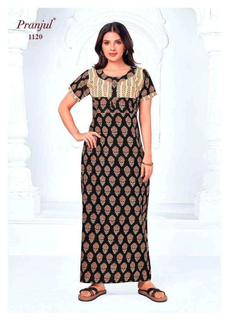 Pranjul Pragati Vol 11 Pure Cotton Nighty Surat Wholesaler  ( 30 Pcs Catalogue )