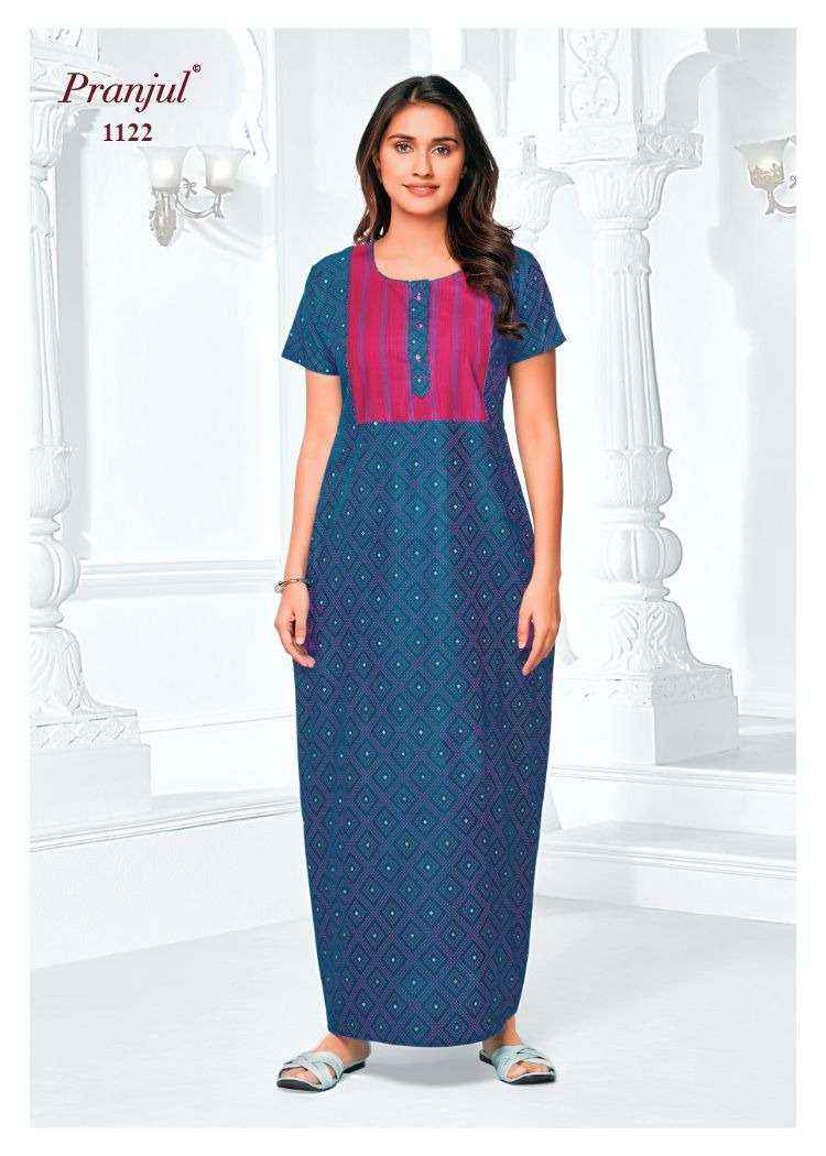 Pranjul Pragati Vol 11 Pure Cotton Nighty Surat Wholesaler  ( 30 Pcs Catalogue )