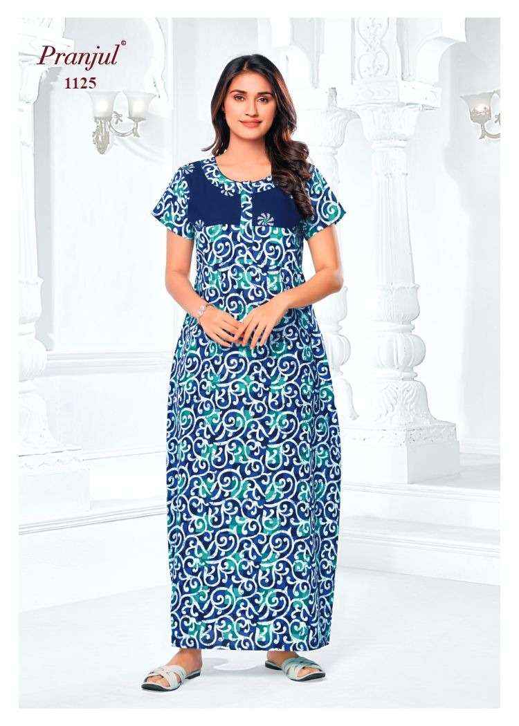 Pranjul Pragati Vol 11 Pure Cotton Nighty Surat Wholesaler  ( 30 Pcs Catalogue )