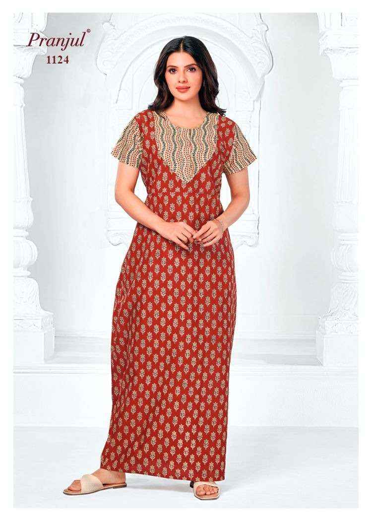 Pranjul Pragati Vol 11 Pure Cotton Nighty Surat Wholesaler  ( 30 Pcs Catalogue )