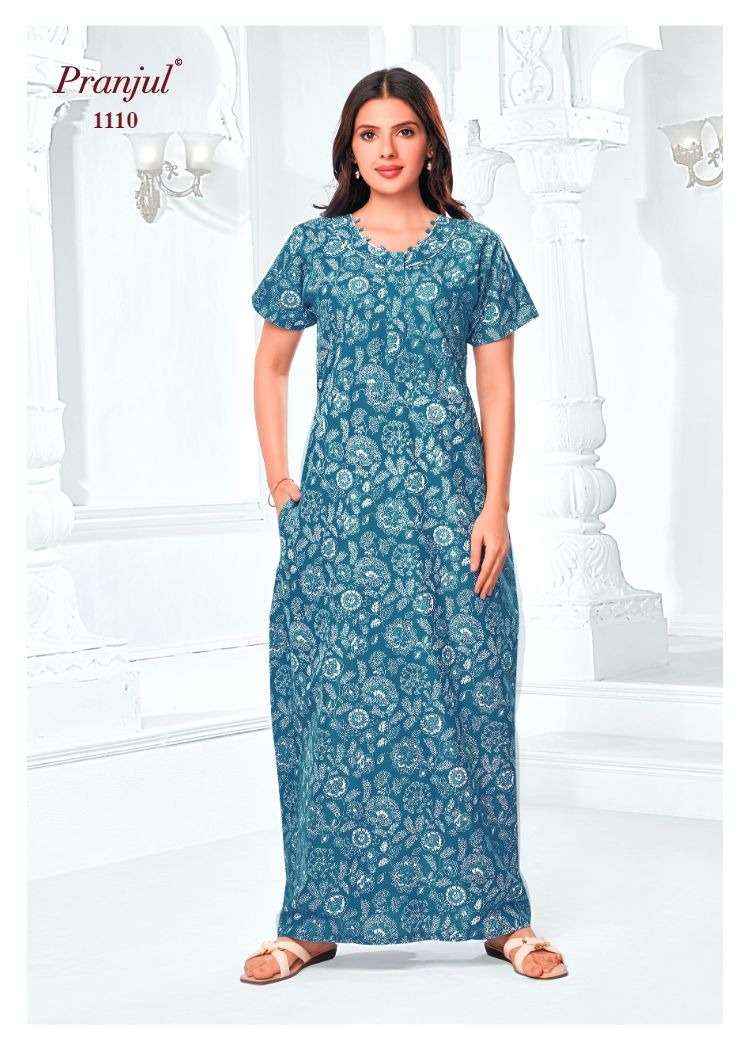 Pranjul Pragati Vol 11 Pure Cotton Nighty Surat Wholesaler  ( 30 Pcs Catalogue )