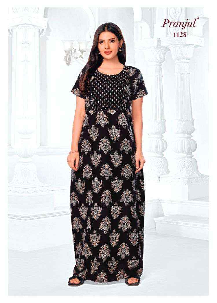Pranjul Pragati Vol 11 Pure Cotton Nighty Surat Wholesaler  ( 30 Pcs Catalogue )
