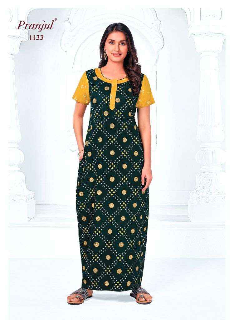 Pranjul Pragati Vol 11 Pure Cotton Nighty Surat Wholesaler  ( 30 Pcs Catalogue )