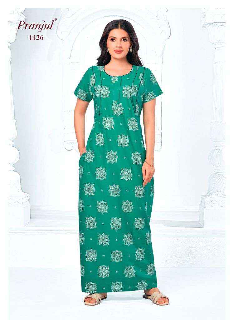 Pranjul Pragati Vol 11 Pure Cotton Nighty Surat Wholesaler  ( 30 Pcs Catalogue )