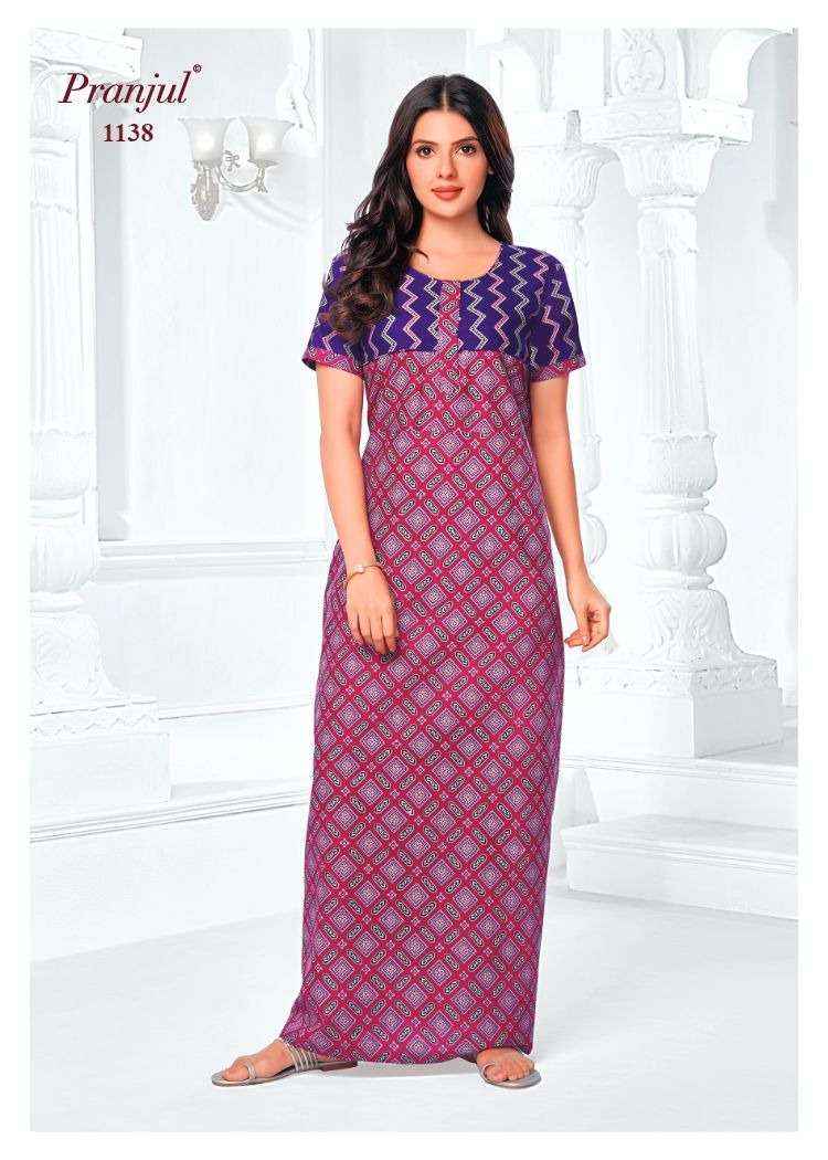 Pranjul Pragati Vol 11 Pure Cotton Nighty Surat Wholesaler  ( 30 Pcs Catalogue )