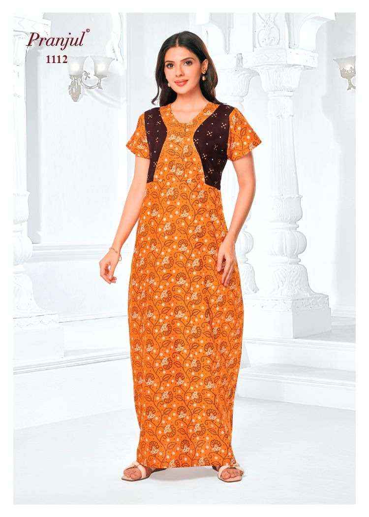 Pranjul Pragati Vol 11 Pure Cotton Nighty Surat Wholesaler  ( 30 Pcs Catalogue )