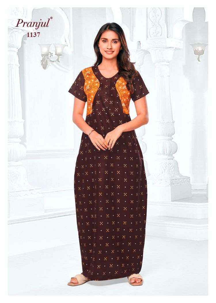 Pranjul Pragati Vol 11 Pure Cotton Nighty Surat Wholesaler  ( 30 Pcs Catalogue )