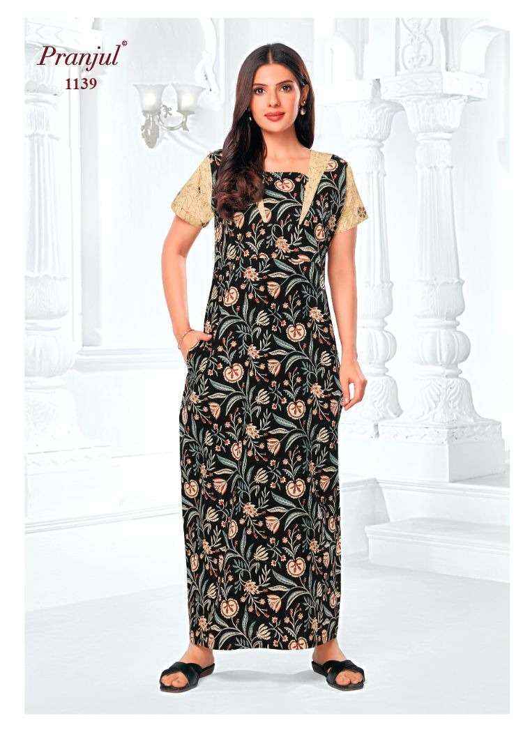 Pranjul Pragati Vol 11 Pure Cotton Nighty Surat Wholesaler  ( 30 Pcs Catalogue )