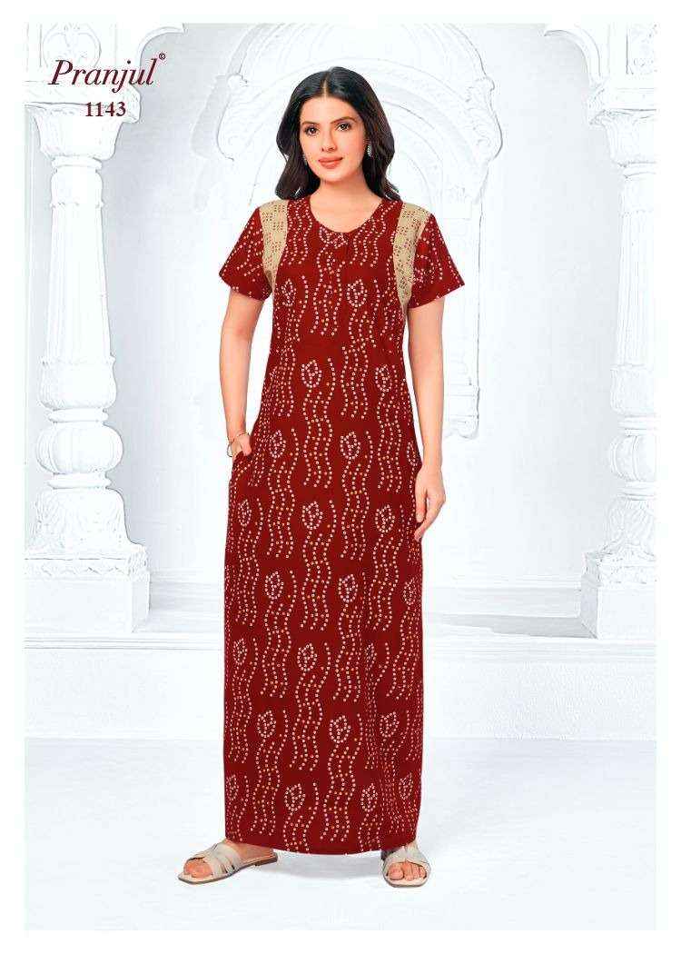 Pranjul Pragati Vol 11 Pure Cotton Nighty Surat Wholesaler  ( 30 Pcs Catalogue )