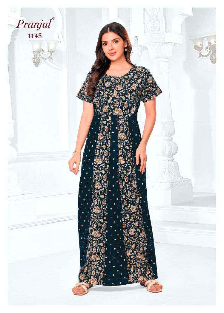 Pranjul Pragati Vol 11 Pure Cotton Nighty Surat Wholesaler  ( 30 Pcs Catalogue )