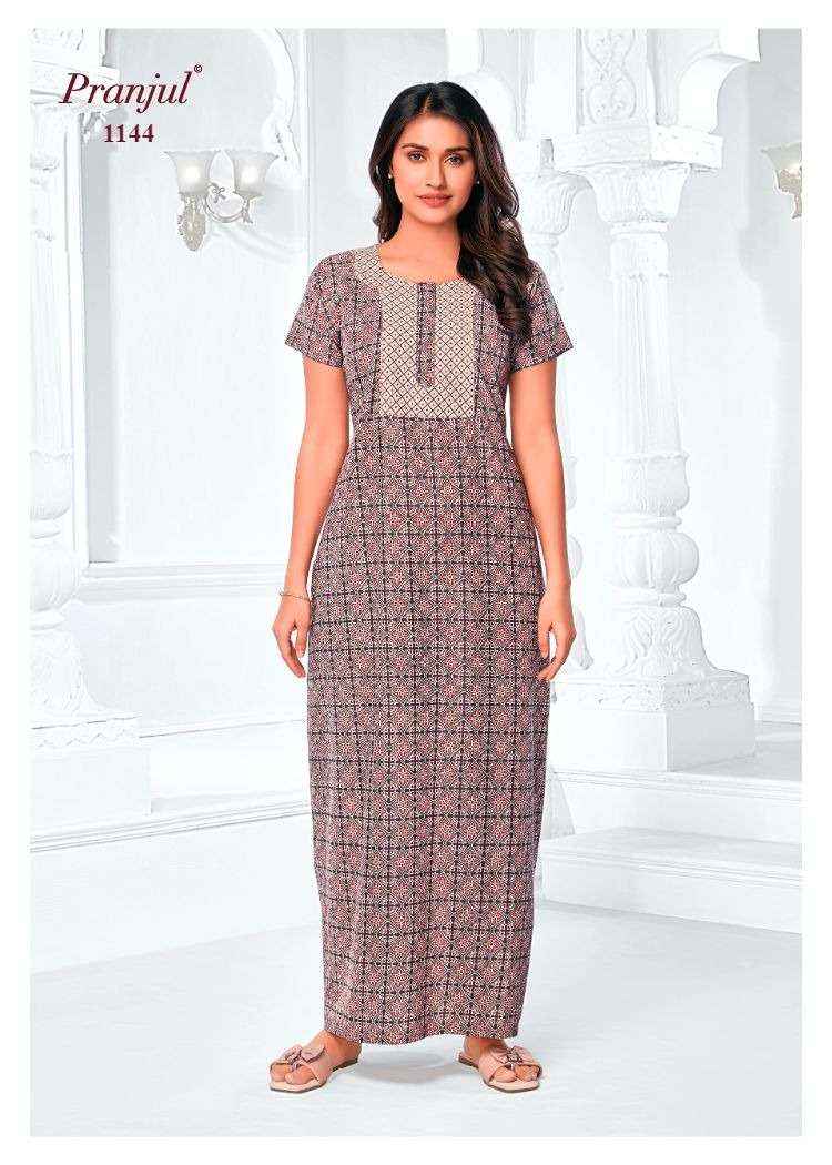 Pranjul Pragati Vol 11 Pure Cotton Nighty Surat Wholesaler  ( 30 Pcs Catalogue )