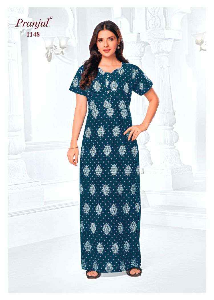 Pranjul Pragati Vol 11 Pure Cotton Nighty Surat Wholesaler  ( 30 Pcs Catalogue )
