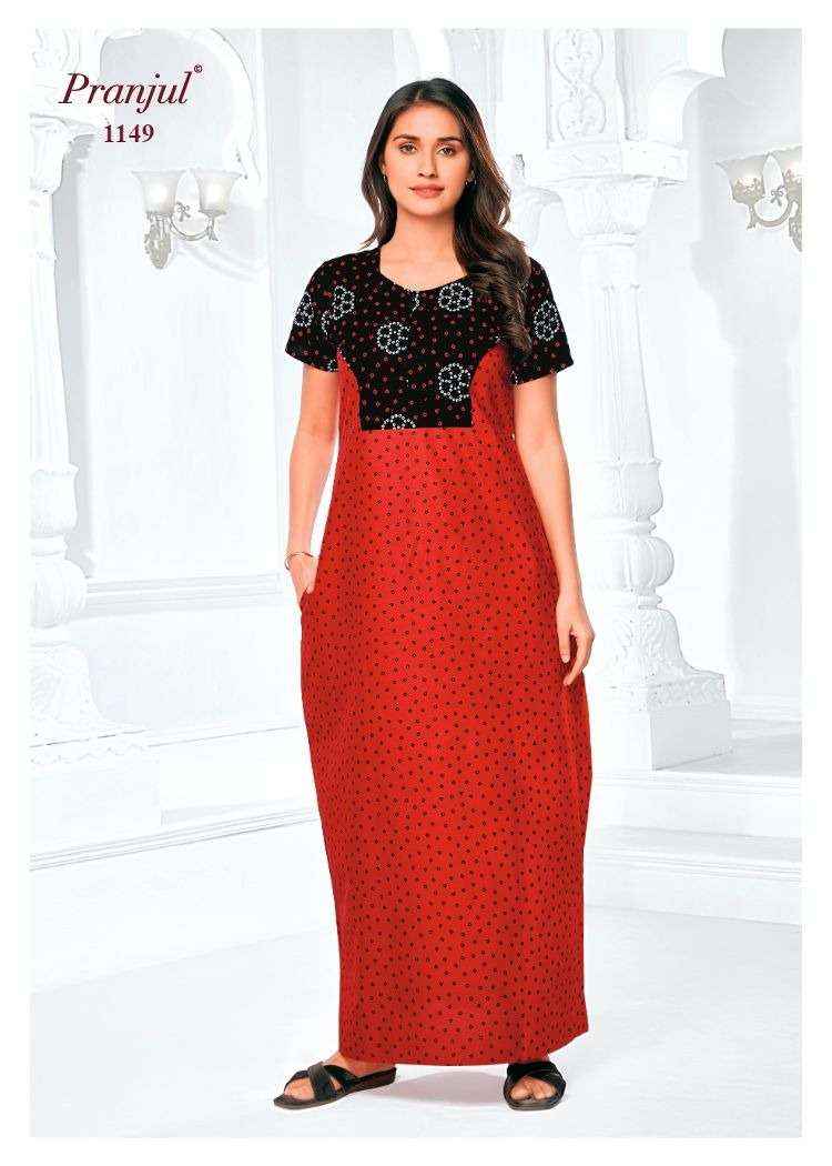 Pranjul Pragati Vol 11 Pure Cotton Nighty Surat Wholesaler  ( 30 Pcs Catalogue )