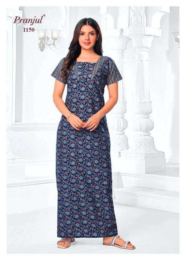 Pranjul Pragati Vol 11 Pure Cotton Nighty Surat Wholesaler  ( 30 Pcs Catalogue )