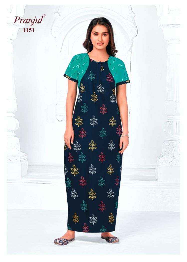 Pranjul Pragati Vol 11 Pure Cotton Nighty Surat Wholesaler  ( 30 Pcs Catalogue )