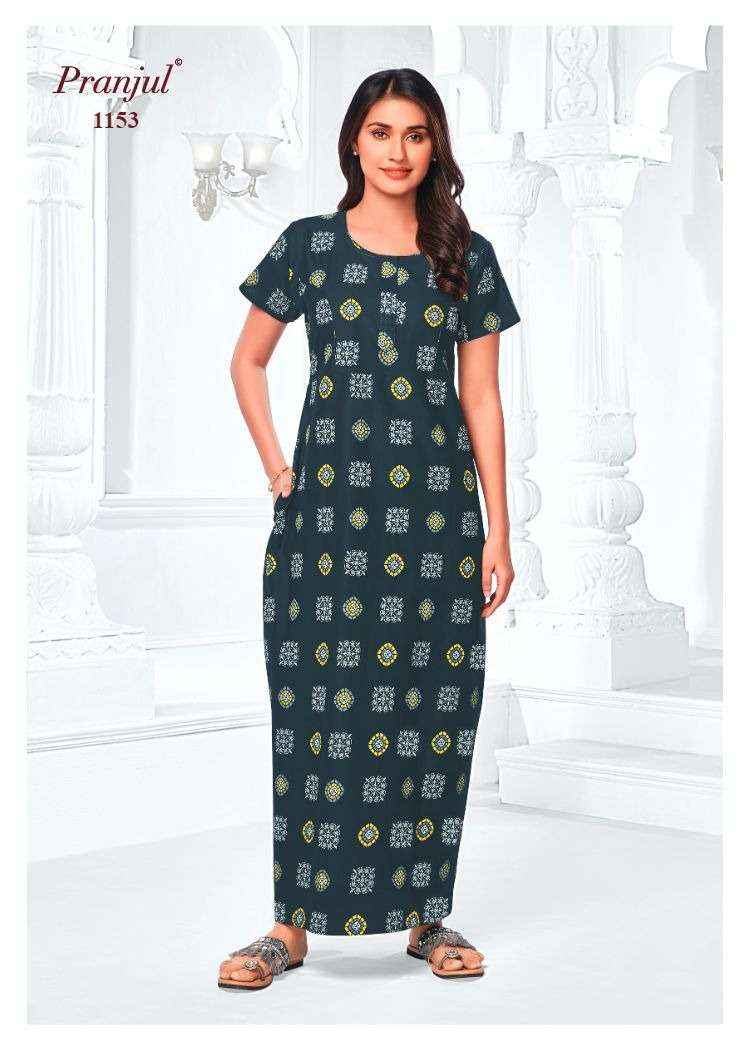 Pranjul Pragati Vol 11 Pure Cotton Nighty Surat Wholesaler  ( 30 Pcs Catalogue )