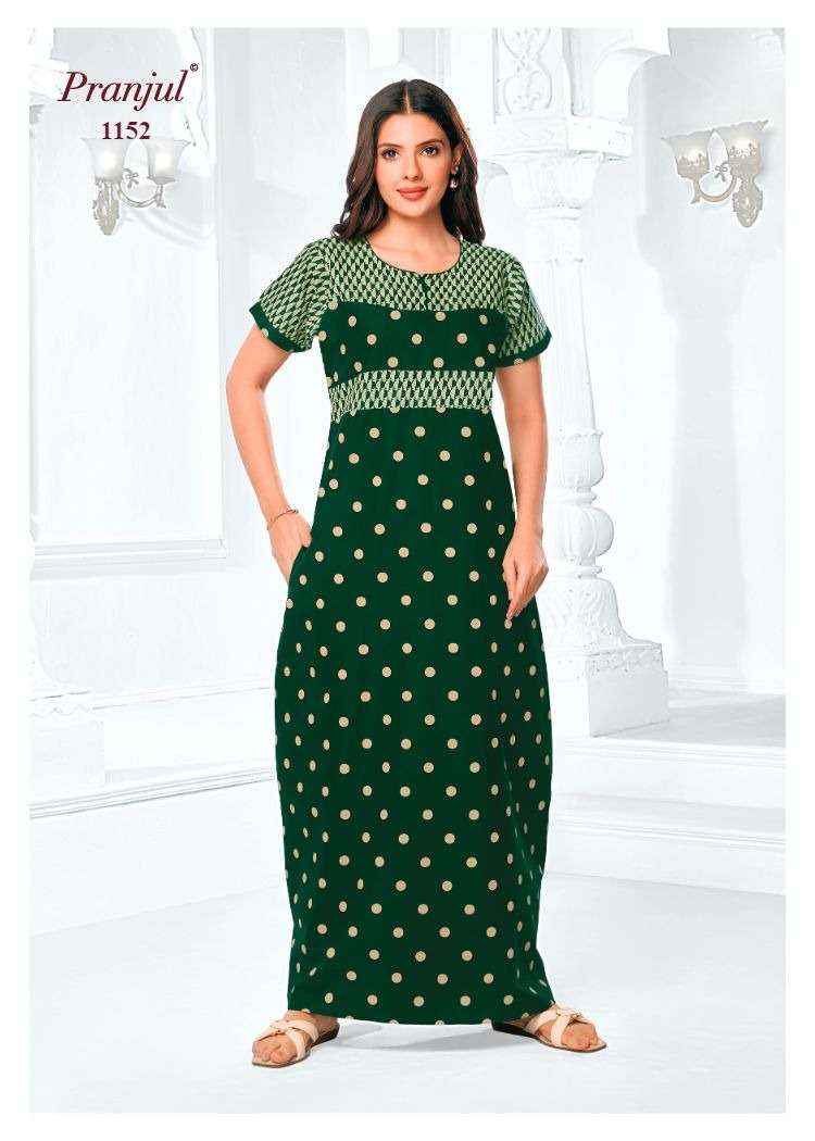 Pranjul Pragati Vol 11 Pure Cotton Nighty Surat Wholesaler  ( 30 Pcs Catalogue )